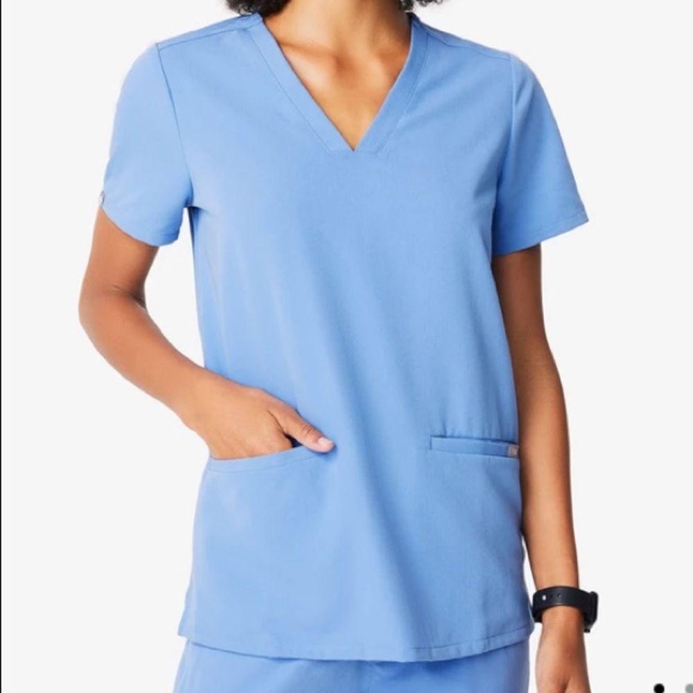 Figs scrub top - Ceil Blue - Casma